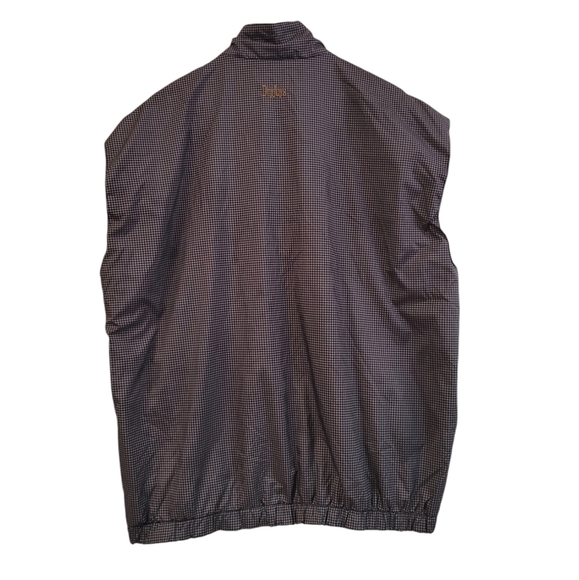 FootJoy Dryjoys Men's Golf Wind Rain Vest Size XL 1/2 Zip Houndstooth Gray - Picture 3 of 6